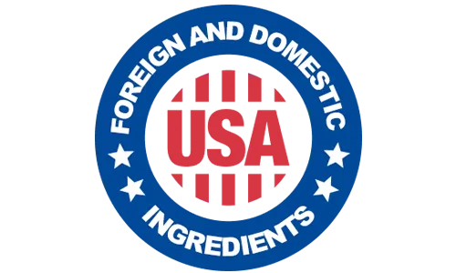 Foreign and domestic ingredients, made in USA