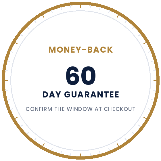 Vasoryn 60-day money-back guarantee badge